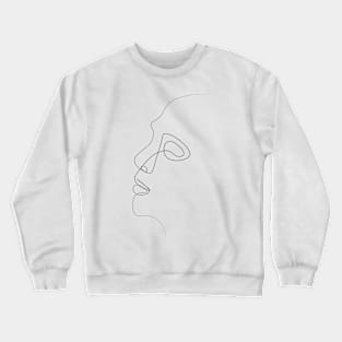 Face one line Crewneck Sweatshirt